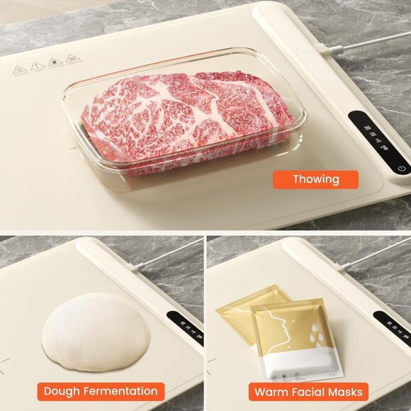 Electric Food Warming Mat for Heating - Portable Foldable Silicone Warming Tray - Picture 2 of 8